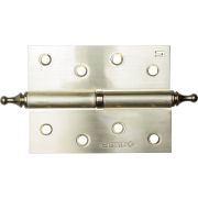 ЗУБР 100 х 75 х 2.5 мм, разъемная, правая, цвет матовая латунь (SB), 2 шт, карточная петля (37605-100-3R)