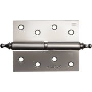 ЗУБР 100 х 75 х 2.5 мм, разъемная, правая, цвет матовый никель (PN), 2 шт, карточная петля (37605-100-4R)