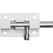 ШП-40 БЦ, для окон и мебели, 40 мм, цвет белый/цинк, накладная задвижка (37751-40)