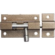 ШП-50 КМЦ, для окон и мебели, 50 мм, цвет коричневый металлик/цинк, накладная задвижка (37753-50)