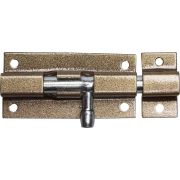 ШП-60 КМЦ, для окон и мебели, 60 мм, цвет коричневый металлик/цинк, накладная задвижка (37753-60)