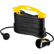 Удлинитель на рамке ″MF 207″, 15 м, 2200 Вт, 1 гнездо, ПВС 2х0,75 мм2, STAYER