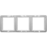 СВЕТОЗАР Гамма, тройная, вертикальная, цвет бежевый, накладная панель (SV-54149-B)