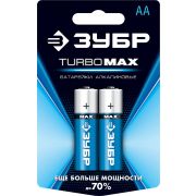 ЗУБР TURBO-MAX, АА х 2, 1.5 В, алкалиновая батарейка (59206-2C)
