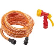 GRINDA PS-22, удлиняющийся шланг 7.5 - 22.5 м, пистолет поливочный, коннекторы, поливочный набор (428496-22)