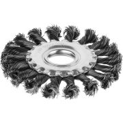 MIRAX 100 мм, жгутированная стальная проволока 0.5 мм, щетка дисковая для УШМ (35140-100)