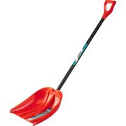 СИБИН ЛПА-410, снеговая лопата, алюминиевый черенок, пластиковый ковш 410мм (421845)