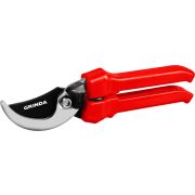 GRINDA G-33, 200 мм, закаленные лезвия, тефлоновое покрытие, пластиковые рукоятки, плоскостной секатор (40211)