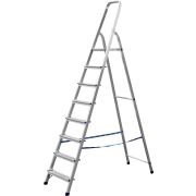 СИБИН 8 ступеней, 166 см, алюминиевая стремянка (38801-8)