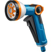 GRINDA X-8, с регулятором напора, 8 режимов, курок спереди, двухкомпонентный, поливочный пистолет, PROLine (8-427145)