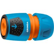 GRINDA TU, 1/2″ - 3/4″, пластиковый с TPR, универсальный, для шланга, быстросъемный соединитель, PROLine (8-426225)