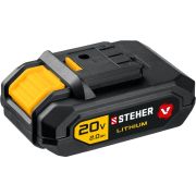 STEHER V1, 20 В, 2.0 А·ч, аккумуляторная батарея (V1-20-2)