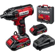 ЗУБР С1-18, 18 В, 250 Н·м, 2 АКБ (2 А·ч), винтоверт ударный, кейс (ГВЛ-255-22)