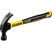 STAYER Fiberglass, 680 г, с фиберглассовой рукояткой, столярный молоток-гвоздодёр, Professional (2026)