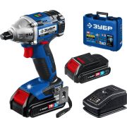 ЗУБР Т7, 20 В, 280 Н·м, 2 АКБ (2 А·ч), бесщеточный гайковерт, кейс, Профессионал (GB-250-22)