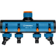 GRINDA TS-4, 3/4″ - 1″, четырехканальный, с внутренней резьбой, поливочные распределители, PROLine (8-426313)