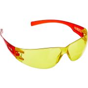 ЗУБР Мастер, открытого типа, жёлтые, широкая моностекло, облегчённые, защитные очки (110326)