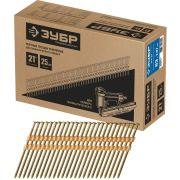 ЗУБР SN21 63 х 2.87 мм, реечные гвозди рифленые, 3000 шт (305392-63)