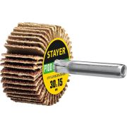 STAYER d 30 x 15 мм, P100, на шпильке d 6 мм, круг шлифовальный лепестковый (36606-100)
