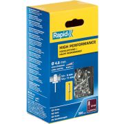 RAPID R:High-performance-rivet, 4.8 х 14 мм, 300 шт, алюминиевая высокопроизводительная заклепка (5001437)