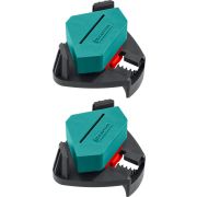 KRAFTOOL CCS, два диапазона зажима 10 - 22/22 - 40 мм, 2 шт, пружинный угловой зажим (32205)