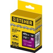 STEHER type B, шаг 0.325″, паз 1.5 мм, 72 звена, цепь для бензопил (75302-45)