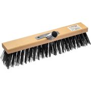 GRINDA EURO буковая колодка 40 см с металлическим держателем для черенка, d 25 мм, щетина 70мм, 5-рядная, без черенка, уличная щетка (39193-40)