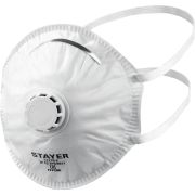 STAYER KV-95, класс защиты FFP2, коническая, фильтрующая полумаска с клапаном выдоха (11110-2)