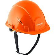 ЗУБР ФОРТ, оранжевая, храповый механизм регулировки, универсальное крепление для наушников и щитков, защитная каска, Профессионал (11094-1)