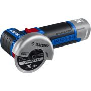 ЗУБР 12 В, d76 мм, без АКБ (тип Т7), бесщеточная УШМ, Профессионал (AB-76)