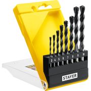 STAYER Hercules, 8 шт: d 3-4-5-6-7-8-9-10 мм, набор сверл по бетону, Professional (2915-H8)