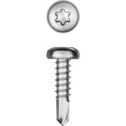 KRAFTOOL DS-P, 13 х 4.2 мм, А2, сверло, полукруглая головка, ТХ20, 600 шт, саморез нержавеющий (300931-42-013)