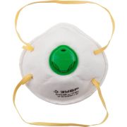 ЗУБР ПФК-95, класс защиты FFP2, коническая, фильтрующая полумаска с клапаном выдоха (11162)