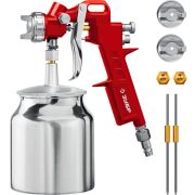 ЗУБР MS 200N-3, 1.2, 1.5, 1.8 мм, пневматический краскопульт с нижним бачком (06457)