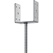 ЗУБР ОС-U, 121 x 120 x 60 мм, U-образное основание столба (310286-120)