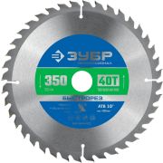 ЗУБР Быстрорез, 350 x 50 мм, 40Т, пильный диск по дереву, Профессионал (36901-350-50-40)