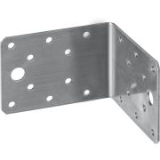 ЗУБР НКУ-2.0, 65 x 90 x 90 x 2 мм, нержавеющий крепежный уголок, Профессионал (310526-65)