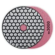 ЗУБР 100 мм, №3000, сухое шлифование, алмазный гибкий шлифовальный круг АГШК, Профессионал (29868-3000)
