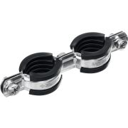 ЗУБР 3/4″, цинк, 8 шт, двойной трубный хомут (37890-25-29)