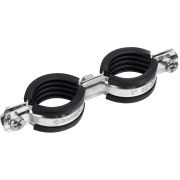 ЗУБР 1″, цинк, 8 шт, двойной трубный хомут (37890-32-37)