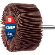 ЗУБР d 60 x 30 мм, P60, на шпильке d 6 мм, круг шлифовальный лепестковый, Профессионал (36602-060)