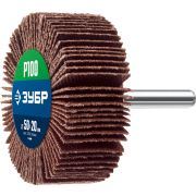 ЗУБР d 50 x 20 мм, P100, на шпильке d 6 мм, круг шлифовальный лепестковый, Профессионал (36601-100)