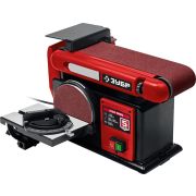 ЗУБР d 150 мм, 100 х 914 мм лента, 550 Вт, тарельчато - ленточный шлифовальный станок (СШЛ-550)