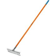 GRINDA PS-12 FIBER, 380 х 100 х 1530 мм, 12 витых зубцов, нержавеющая сталь, фибергласовый черенок, садовые грабли, PROLine (39482-12)