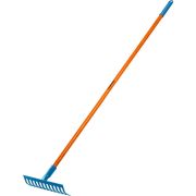 GRINDA PR-12S FIBER, 310 х 80 х 1500 мм, 12 прямых зубцов, углеродистая сталь, фибергласовый черенок, садовые грабли, PROLine (39652)