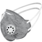 ЗУБР ПГ-80, класс защиты FFP1, плоская, с угольным слоем, фильтрующая полумаска с клапаном выдоха, Профессионал (11167)