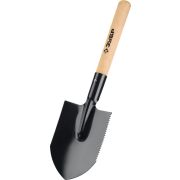 ЗУБР МАСТЕР, 210х154х550мм, полотно 1.5мм, закалено, дерев. черенок высш. сорт, туристическая лопата (39571)