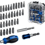 ЗУБР Компакт 34 предм., система стыковки Z-БОКС, набор: отвертка с насадками, Профессионал (25173)