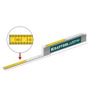 KRAFTOOL PRO-90 Kontakt, 2.4 м, профессиональный складной деревянный метр (34729)