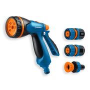 GRINDA B-812, питолет поливочный B-8, коннектор 1/2, конектор 1/2 с автостопом, адаптер с внутр. резьбой 1/2 х 3/4, набор поливочный PROLine (429114)